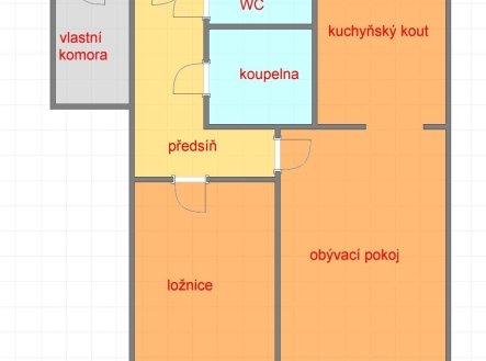 Prodej bytu, 2+kk, 42 m²