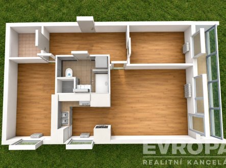 Prodej bytu, 3+1, 61 m²