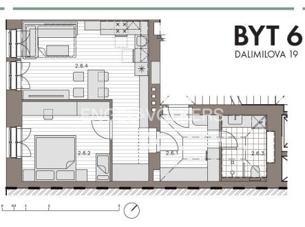 Prodej bytu, 2+kk, 55 m²