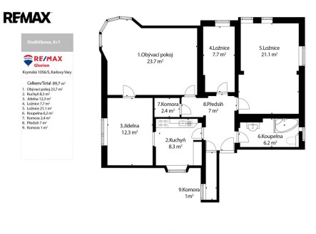Prodej bytu, 4+1, 87 m²