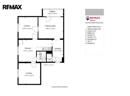 Prodej bytu, 3+1, 64 m²