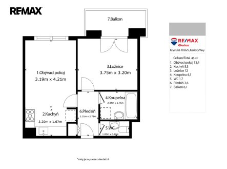 Prodej bytu, 2+kk, 48 m²