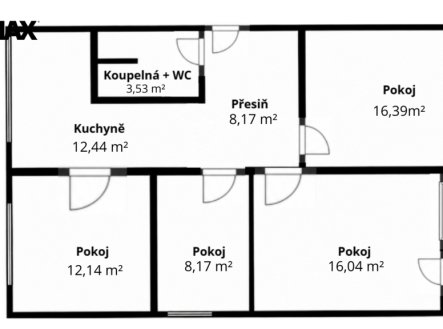Prodej bytu, 4+1, 85 m²