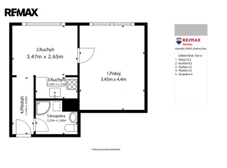 Pronájem bytu, 1+1, 36 m²