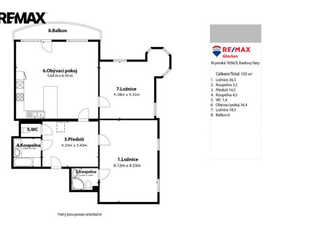 Prodej bytu, 3+kk, 105 m²