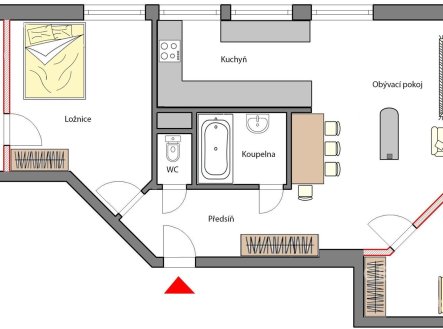 Prodej bytu, 4+kk, 86 m²