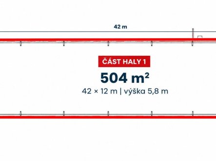 Pronájem skladu, 504 m²