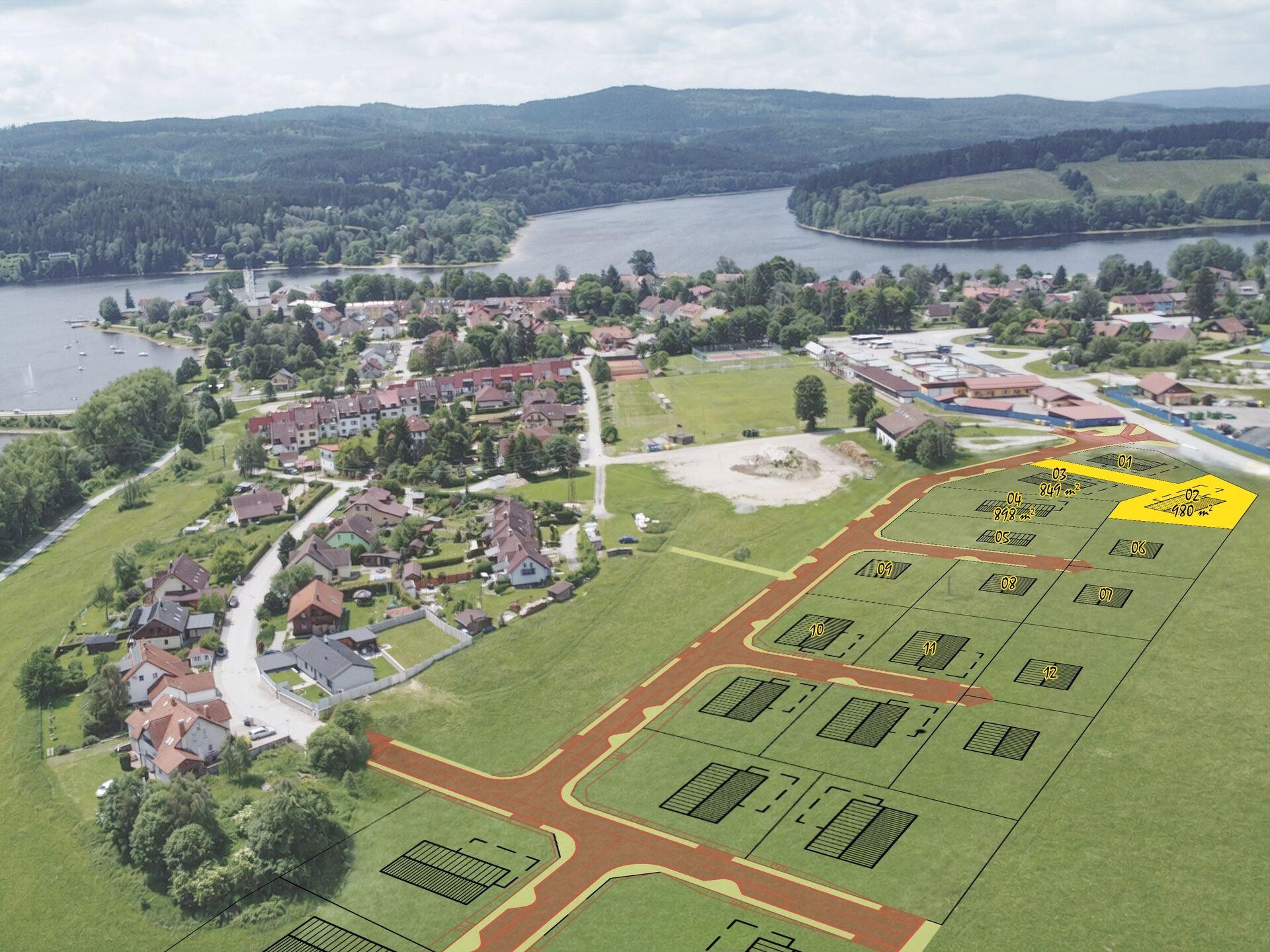 Exkluzivní stavební pozemek „Lipno – Frymburk“
