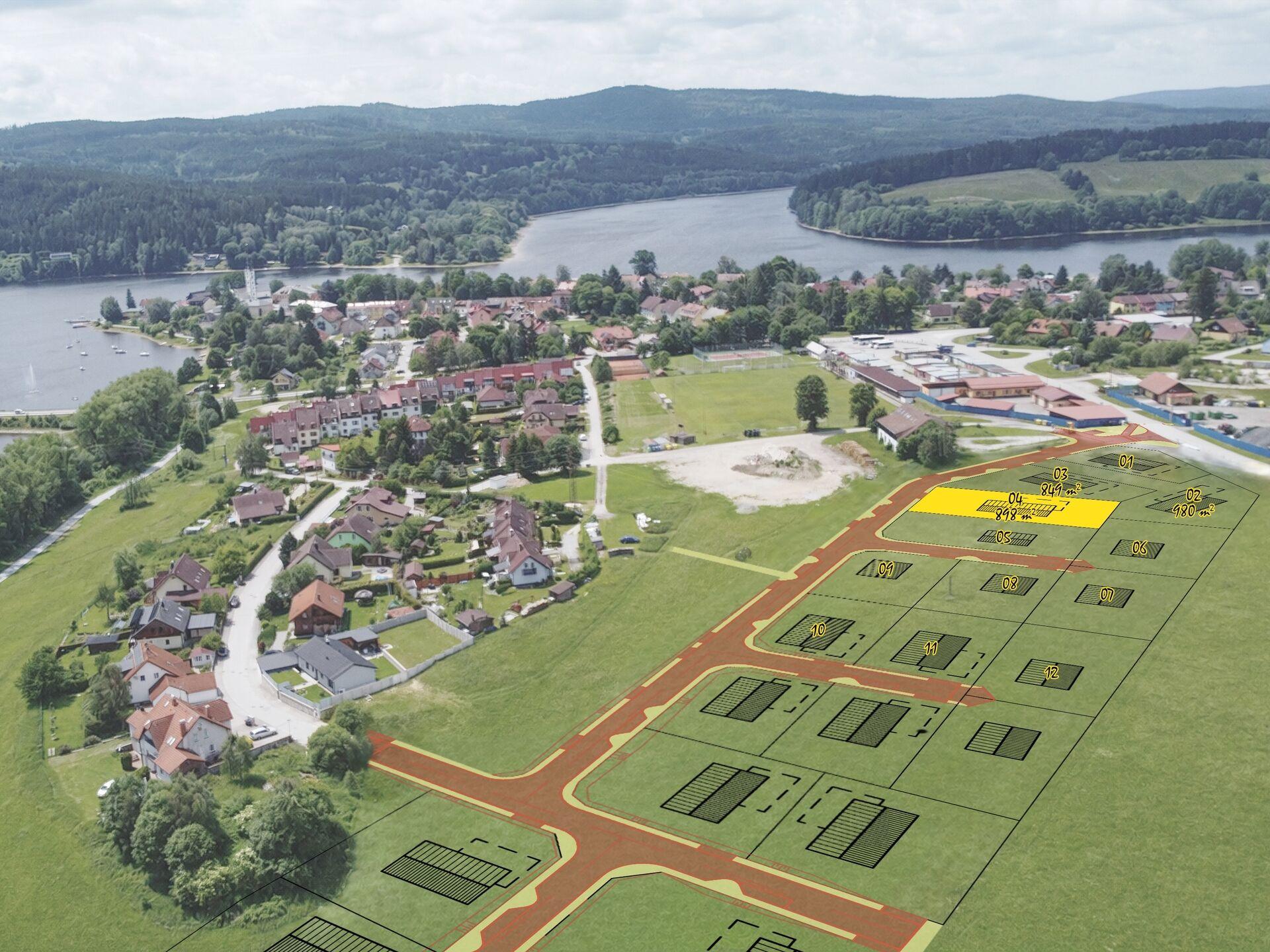 Exkluzivní stavební pozemek „Lipno – Frymburk“
