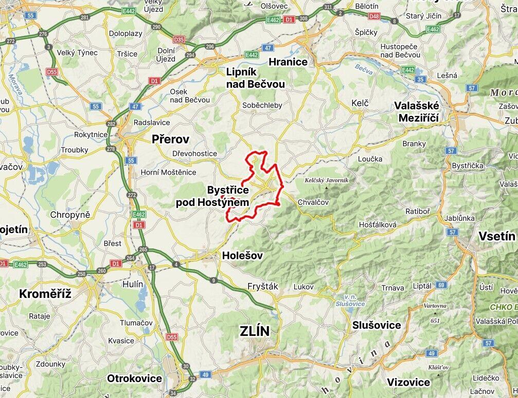 Prodej pozemku Bystřice pod Hostýnem