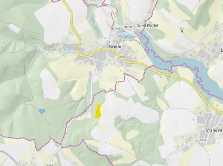 Prodej pozemku, les, 5 622 m²