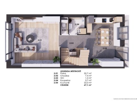 Prodej bytu, 4+kk, 143 m²