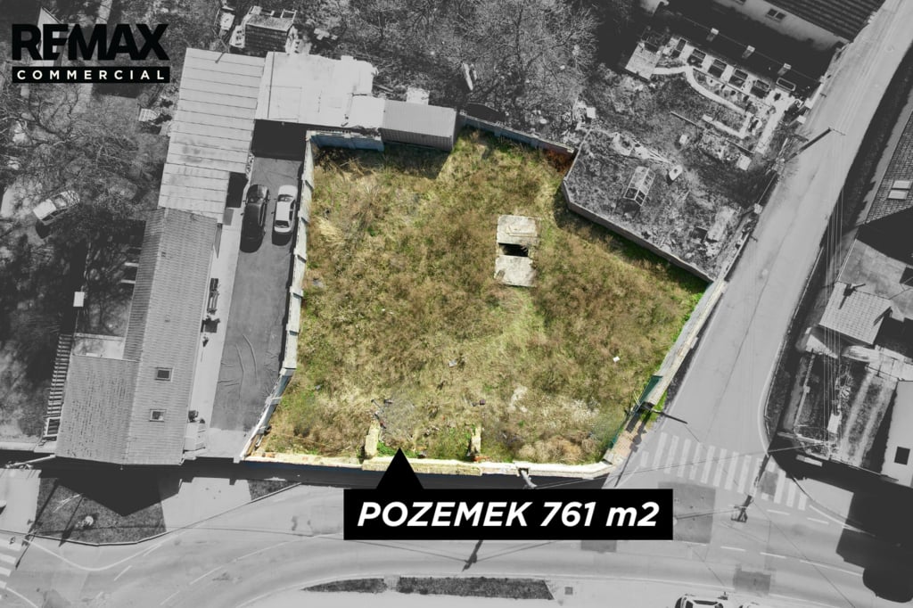 zvýrazněný pozemek