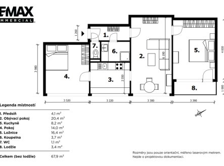 Prodej bytu, 3+1, 67 m²