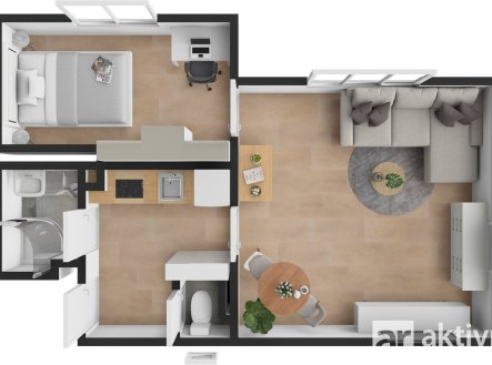 Pronájem bytu, 2+1, 41 m²