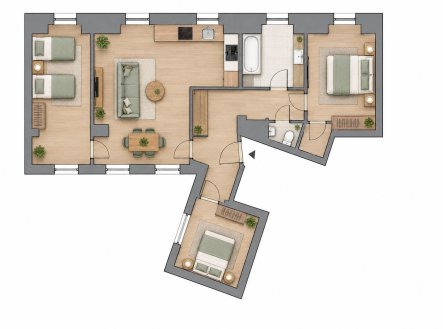 Prodej bytu, 4+kk, 108 m²