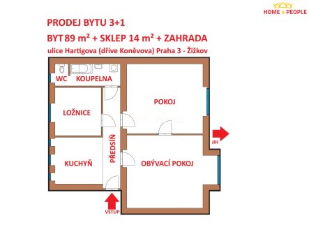 Prodej bytu, 3+1, 89 m² obrázek