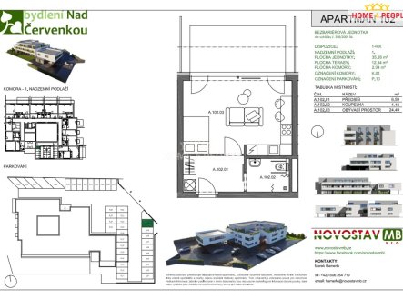 Pronájem bytu, 1+kk, 35 m²