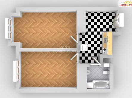 Pronájem bytu, 2+1, 55 m²