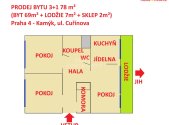 Prodej bytu, 3+1, 78 m²
