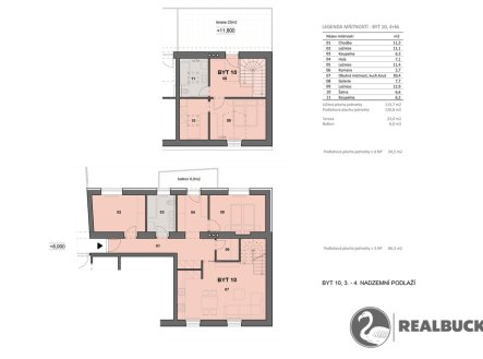 Prodej bytu, 4+kk, 120 m²