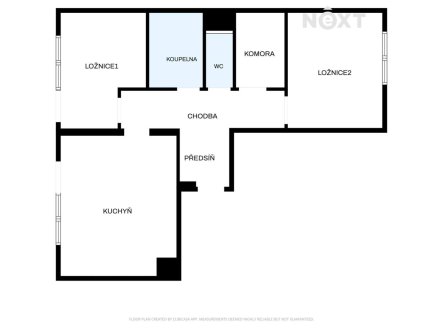 Pronájem bytu, 3+kk, 64 m²