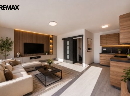 vizualizace obývacího pokoje | Prodej - dům/vila, 115 m²