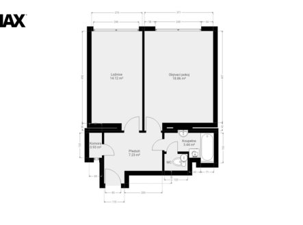 Prodej bytu, 2+kk, 49 m²