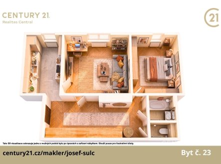 Prodej bytu, 2+1, 63 m²