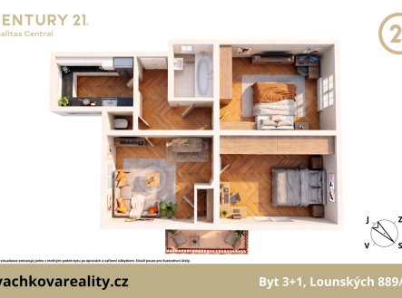 Prodej bytu, 3+1, 86 m²