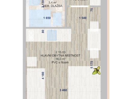 Prodej bytu, 1+kk, 21 m²