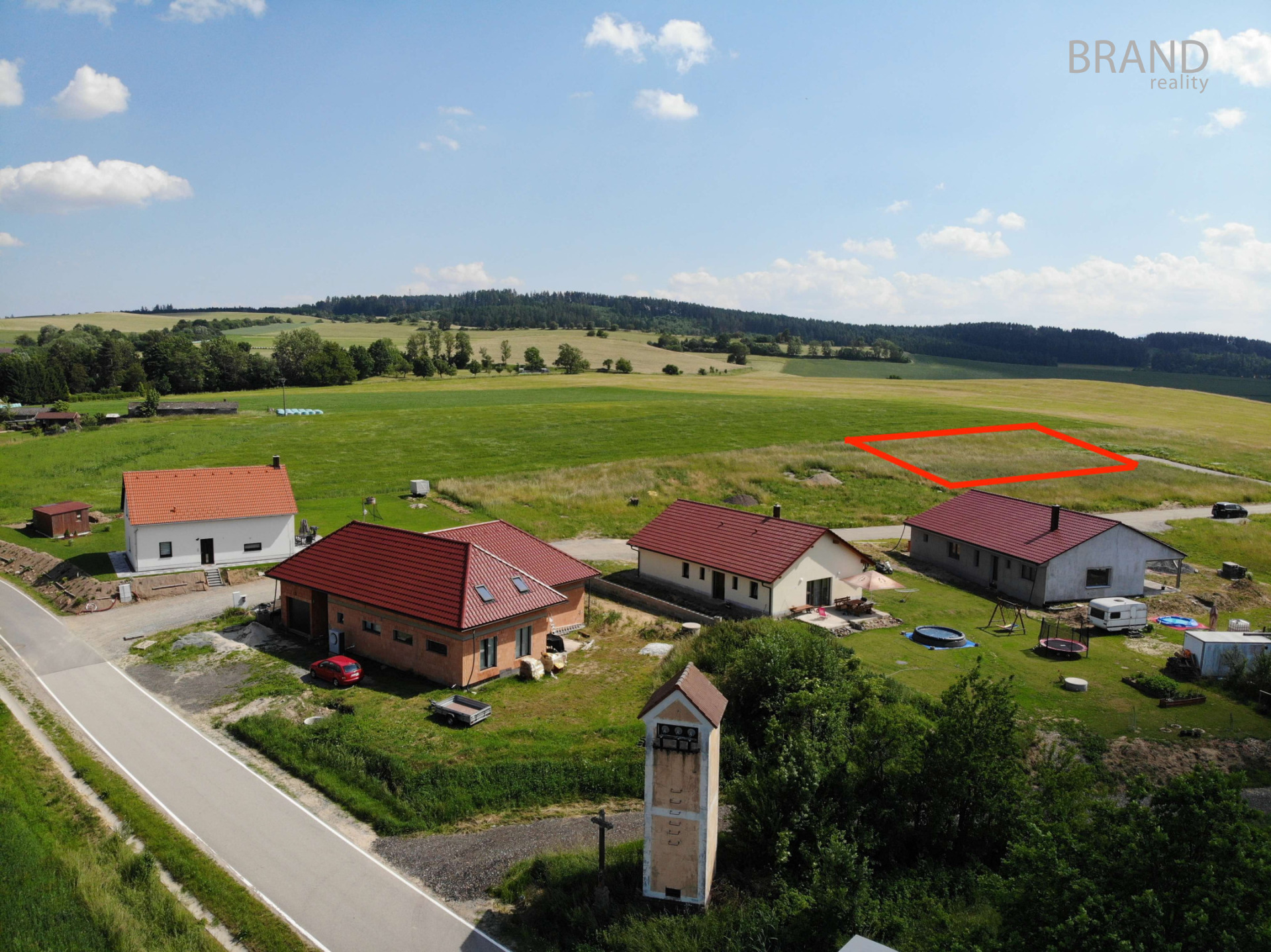 Prodej stavebního pozemku 800 m2, Milejovice, okr. Strakonice. 