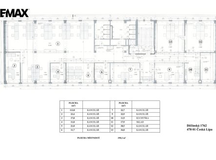 Pronájem kanceláře, 350 m²