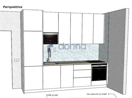 Pronájem bytu, 1+kk, 39 m²