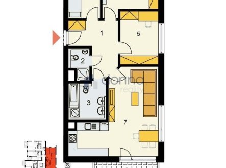 Pronájem bytu, 4+kk, 85 m²