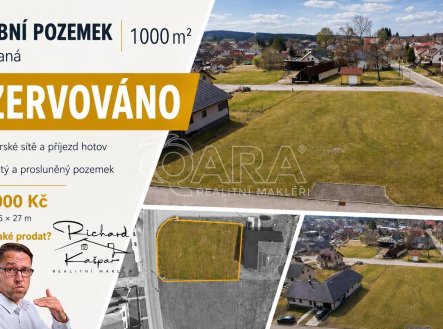 Prodej pozemku pro bydlení, 1 000 m²