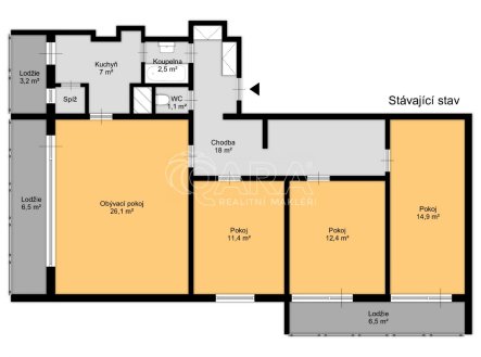 Prodej bytu, 4+1, 109 m²