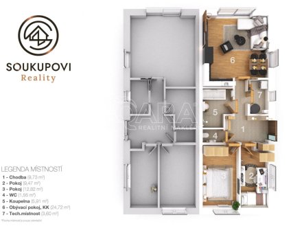 Prodej bytu, 3+kk, 84 m²