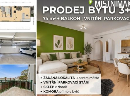 Prodej bytu, 3+kk, 76 m² obrázek