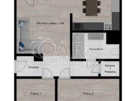 půdorys.jpg | Prodej bytu, 3+kk, 61 m²