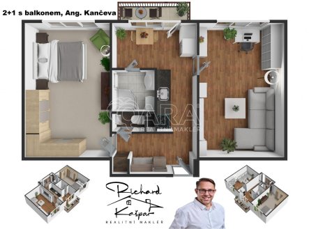 Prodej bytu, 2+1, 66 m²