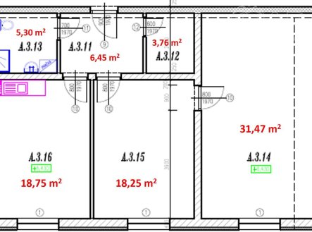 Pronájem bytu, 3+kk, 88,8 m²