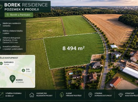 Prodej pozemku pro bydlení, 8 494 m²
