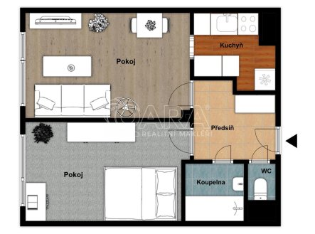 Prodej bytu, 2+kk, 40,2 m²