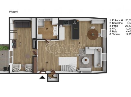Prodej bytu, 3+kk, 122 m²