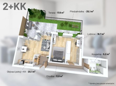 3D_Kreslicí plátno 1.JPEG | Prodej bytu, 2+kk, 101 m²