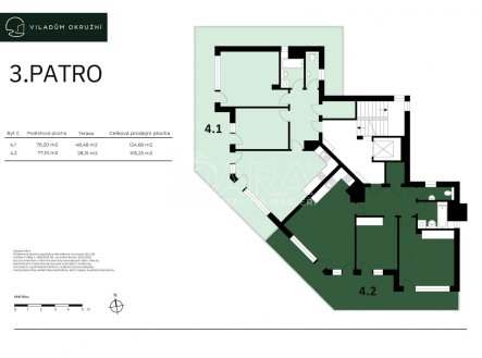 Prodej bytu, 3+kk, 105,3 m²