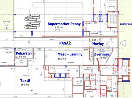 Pronájem obchodní prostory, 22 m²