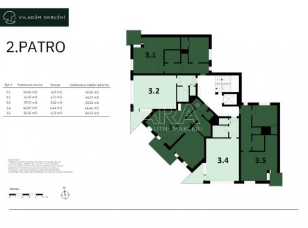 Prodej bytu, 2+kk, 64 m²