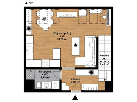Prodej bytu, 3+kk, 119,9 m²